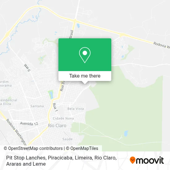 Pit Stop Lanches map