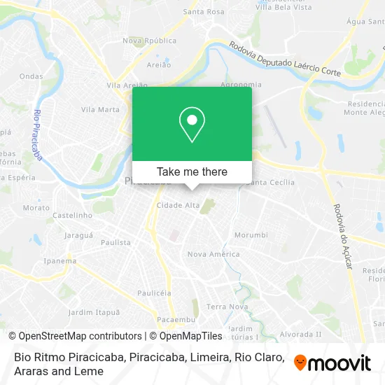 Bio Ritmo Piracicaba map