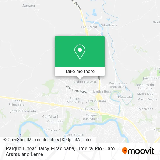 Parque Linear Itaicy map