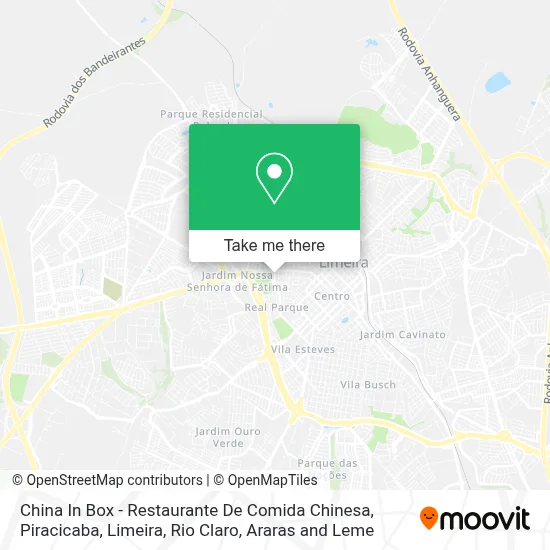 China In Box - Restaurante De Comida Chinesa map