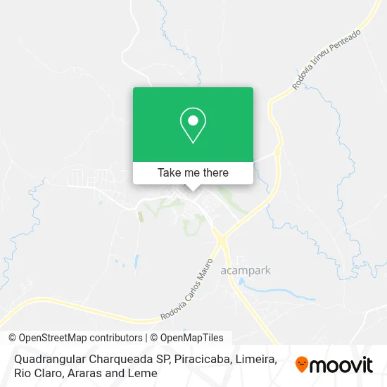 Quadrangular Charqueada SP map