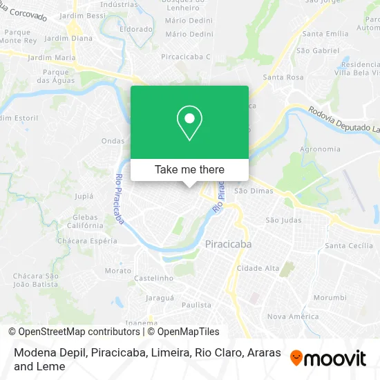 Modena Depil map