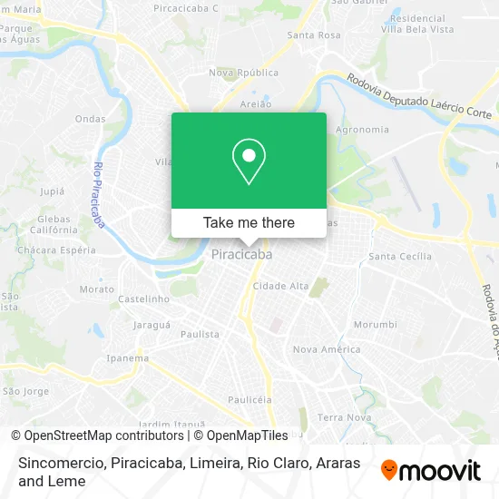 Sincomercio map