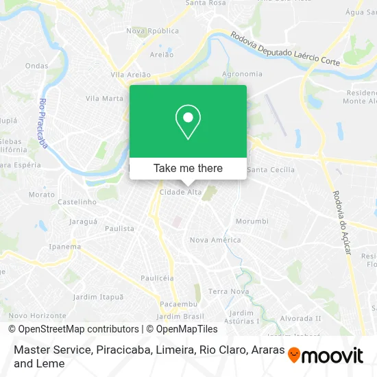 Master Service map