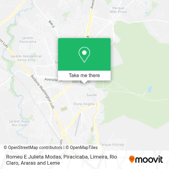 Romeu E Julieta Modas map