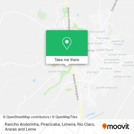 Rancho Andorinha map