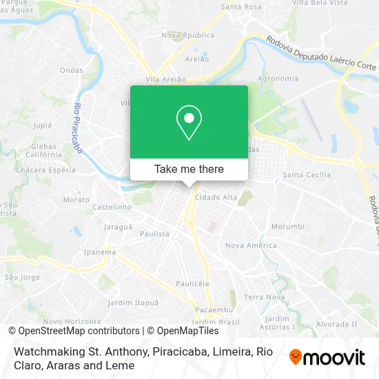 Watchmaking St. Anthony map