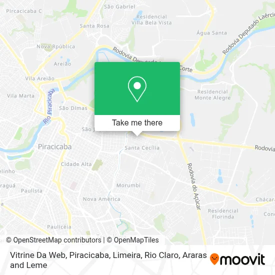 Vitrine Da Web map