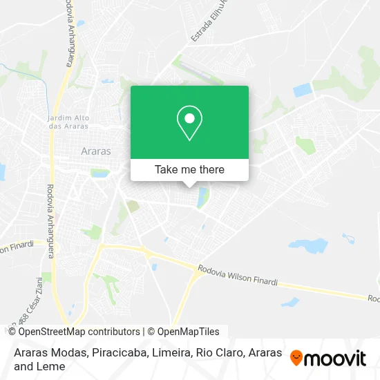 Araras Modas map