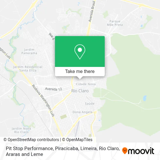Pit Stop Performance map