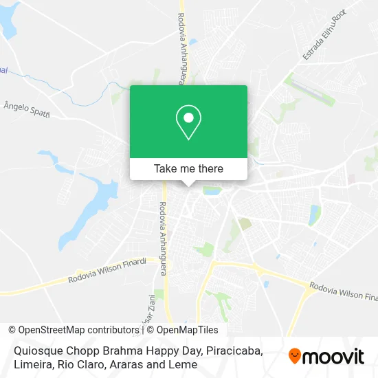 Quiosque Chopp Brahma Happy Day map