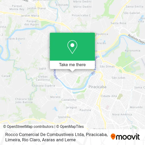 Rocco Comercial De Combustiveis Ltda map