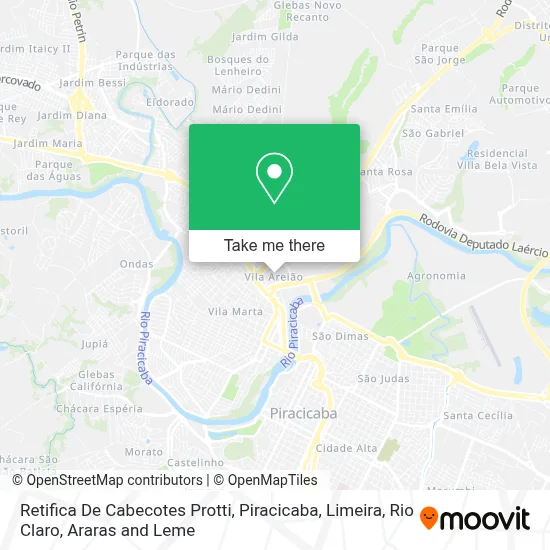 Retifica De Cabecotes Protti map