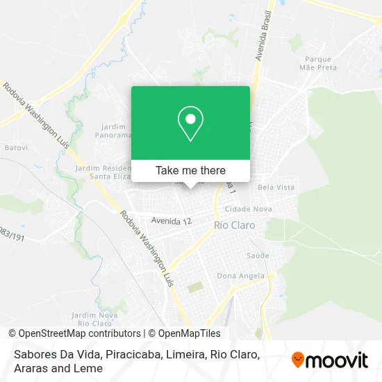 Sabores Da Vida map