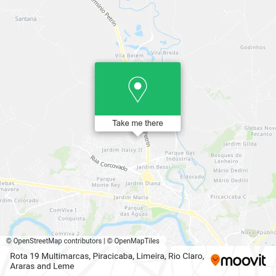 Rota 19 Multimarcas map