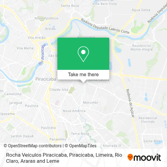 Rocha Veículos Piracicaba map