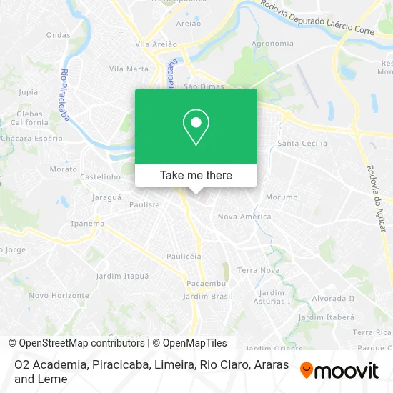 O2 Academia map