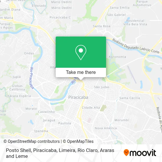 Posto Shell map