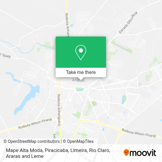 Mape Alta Moda map