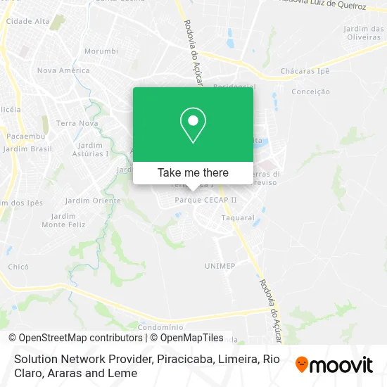 Solution Network Provider map