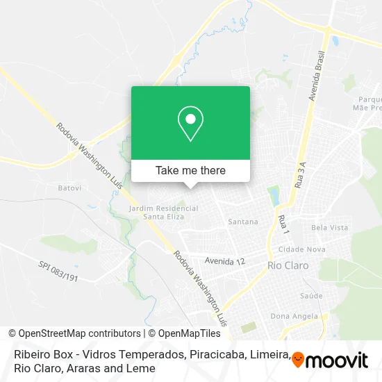Ribeiro Box - Vidros Temperados map