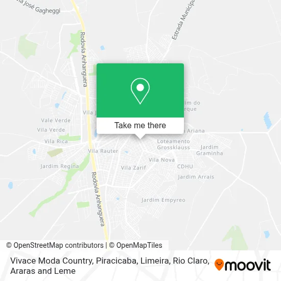 Vivace Moda Country map
