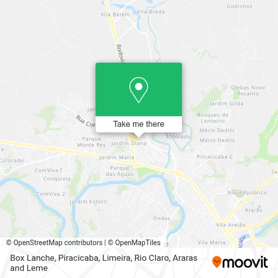 Box Lanche map