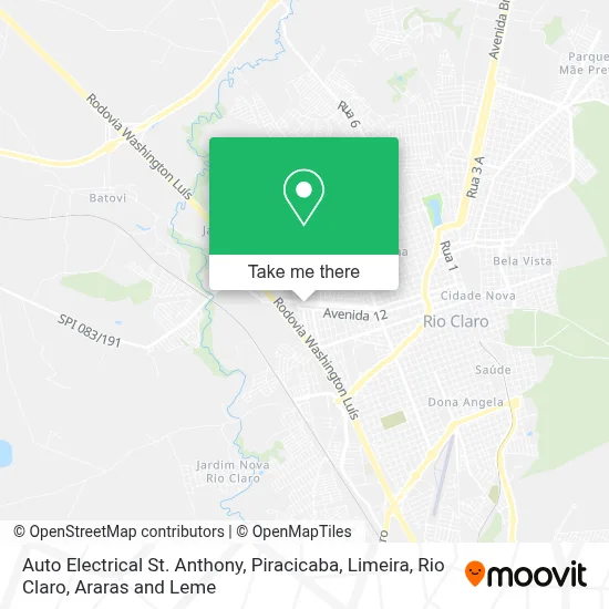 Auto Electrical St. Anthony map