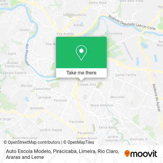 Auto Escola Modelo map