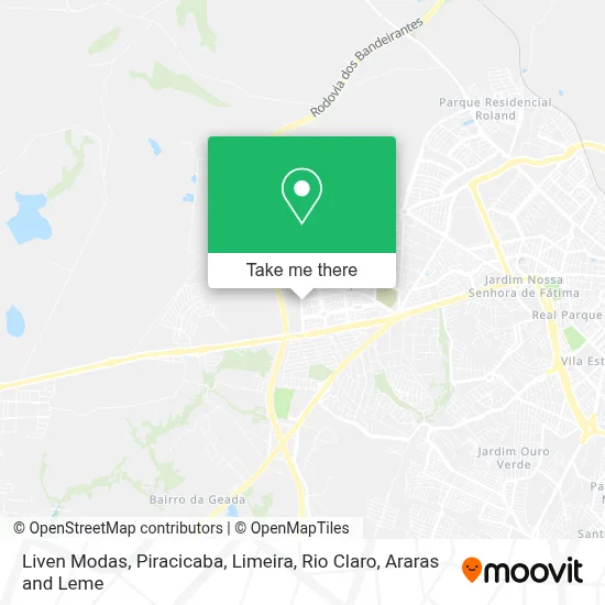 Liven Modas map