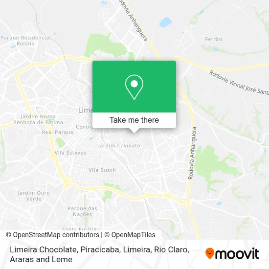 Limeira Chocolate map