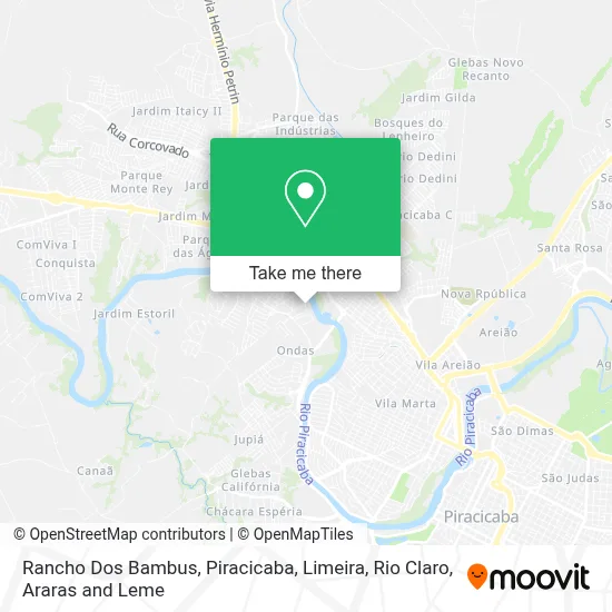 Rancho Dos Bambus map