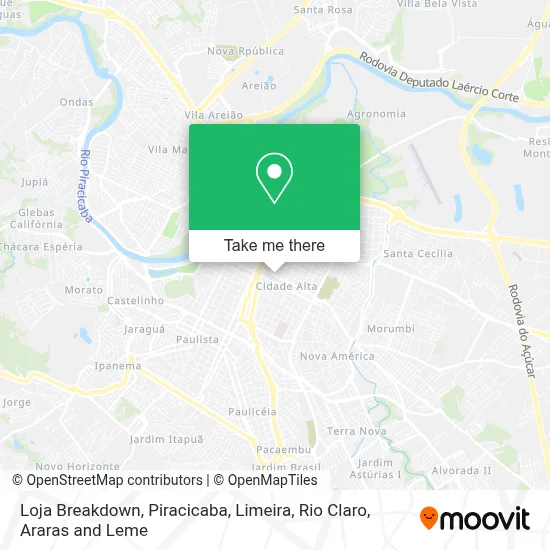 Loja Breakdown map