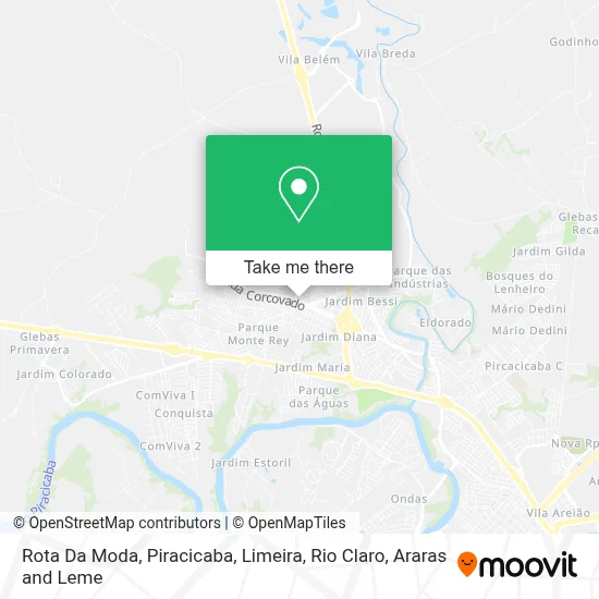 Rota Da Moda map