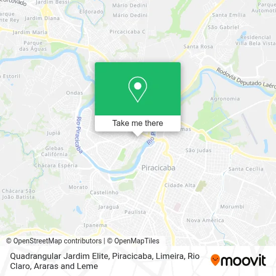 Quadrangular Jardim Elite map