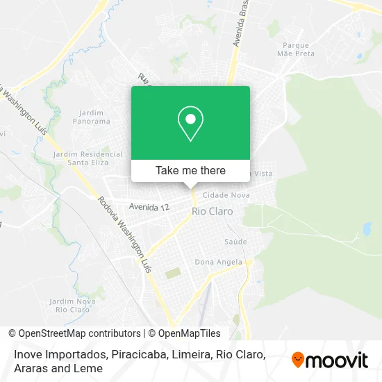 Inove Importados map