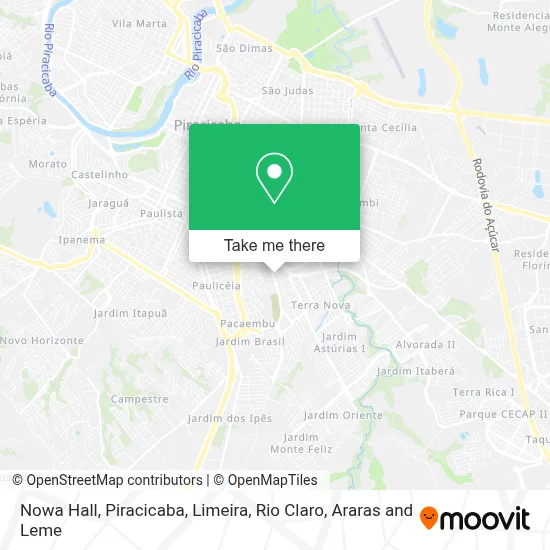 Nowa Hall map