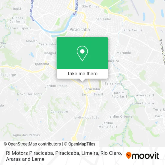 Rl Motors Piracicaba map