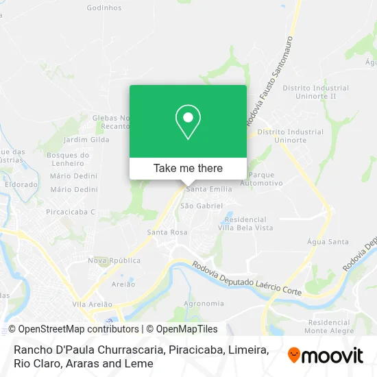 Rancho D'Paula Churrascaria map