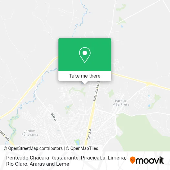 Penteado Chacara  Restaurante map