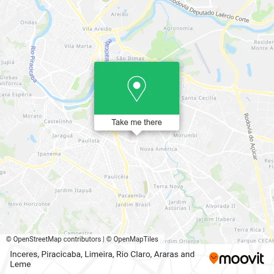 Inceres map