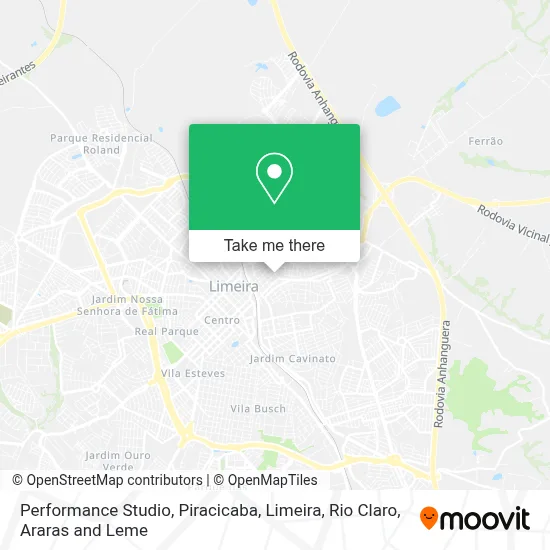 Performance Studio map