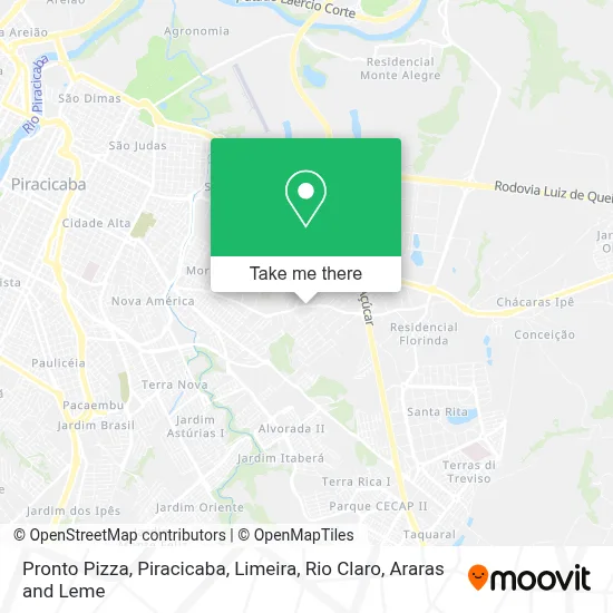 Pronto Pizza map