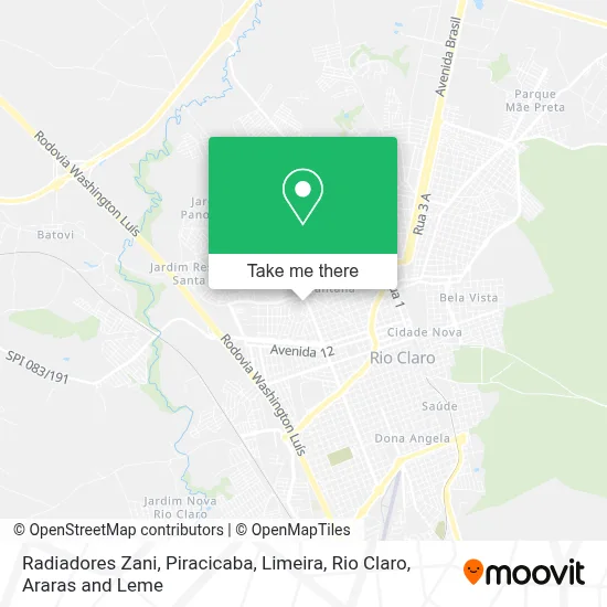 Radiadores Zani map