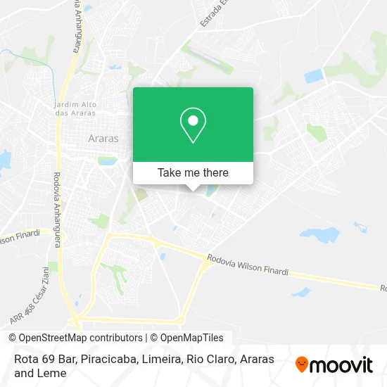 Rota 69 Bar map