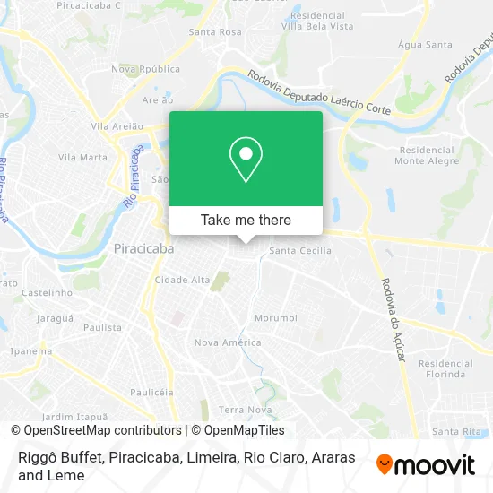 Riggô Buffet map