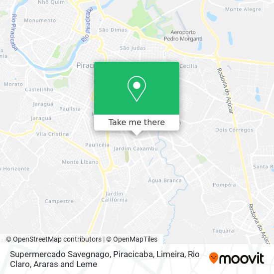 Mapa Supermercado Savegnago