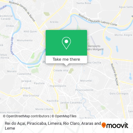 Rei do Açaí map