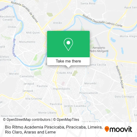 Bio Ritmo Academia Piracicaba map