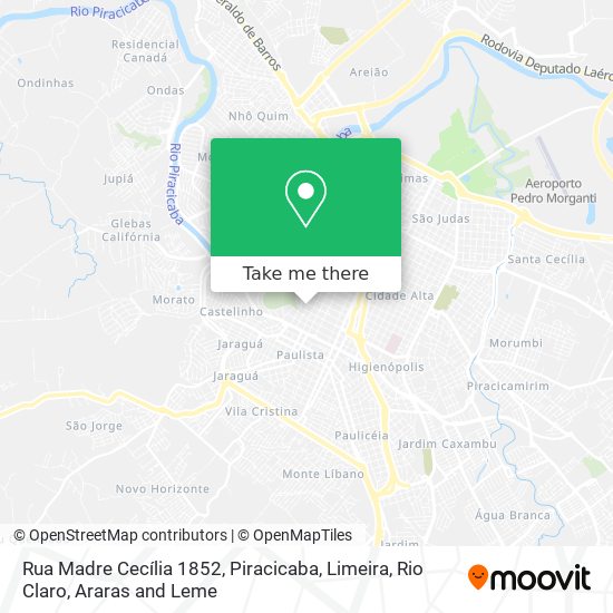 Rua Madre Cecília 1852 map
